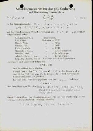 Weidenbach, Otto