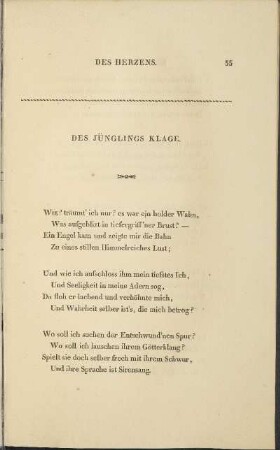 Des Jünglings Klage.