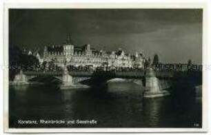 Ansicht aus Konstanz bei Nacht