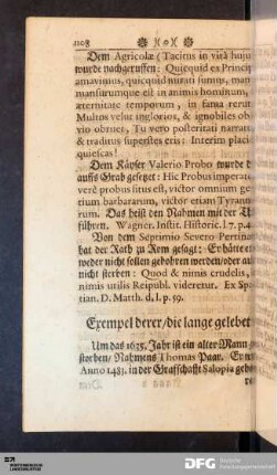 Exempel derer/ die lange gelebet.