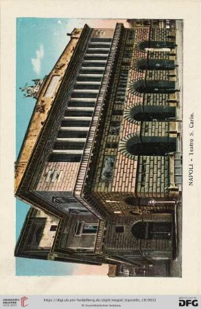 Napoli – Teatro S. Carlo. – Téâtre Royale Saint Charles. – Royal S. Carlo Theatre. – S. Karl-Theater.