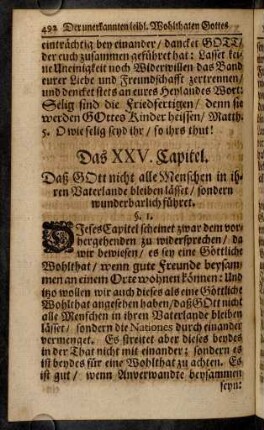 492-503, Das XXV. Capitel.