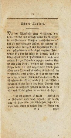 Achtes Kapitel