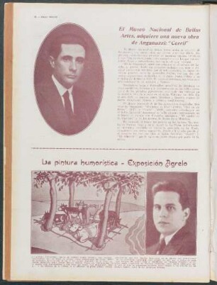 La pintura humorística . Exposición Agrelo