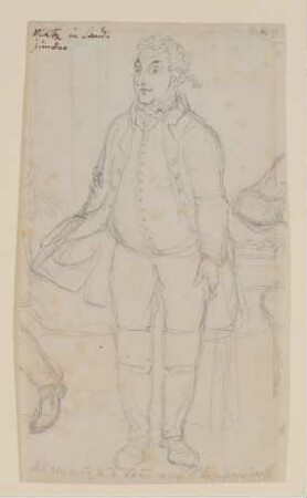 Karl Wilhelm Ferdinand Unzelmann als Matz in "Das Intermezzo oder der Landjunker in der Residenz" von Kotzebue