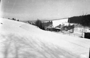 Jöhstadt. Blick zum Bahnhof
