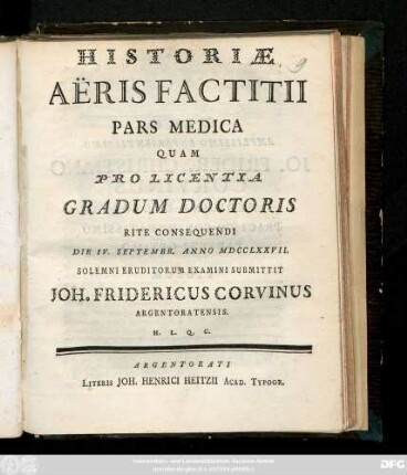 Historiæ Aeris Factitii Pars Medica