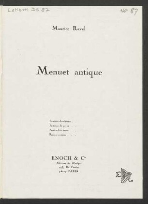 Menuet antique
