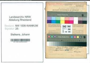 Entnazifizierung Johann Stelkens , geb. 23.01.1892 (Landwirt)