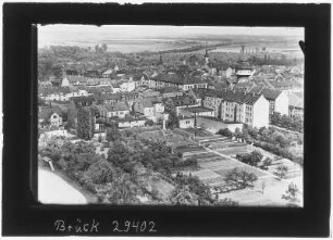 Riesa. Blick vom Kirchturm auf Riesa