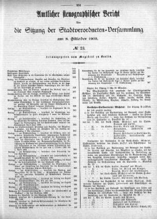 No. 23, 8. Oktober 1903