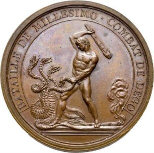 Medaille auf die Schlacht bei Millesimo 1796