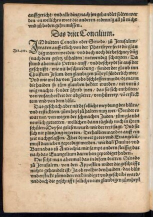 Das dritt Concilium.