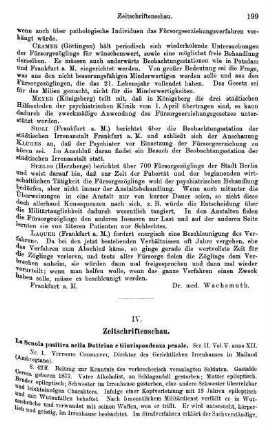 199-207, IV. Zeitschriftenschau