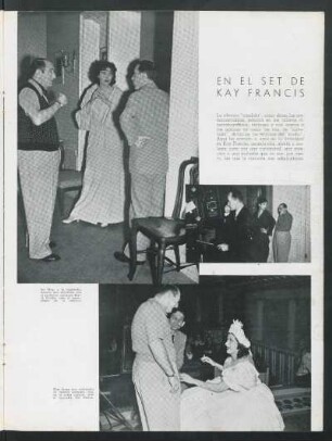 En el set de Kay Francis