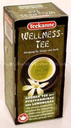 Packung "Teekanne / Wellness-Tee" (ohne Inhalt)