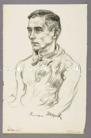 Bildnis des Sportlers Hermann Walpert