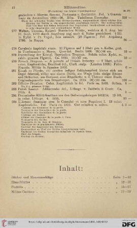 Inhalt (Nr. 277 - 285)