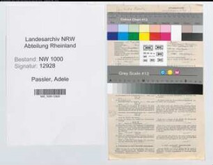 Entnazifizierung Adele Passler, geb. 19.03.1911 (Bankangest.)