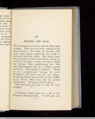 III. Before the raid