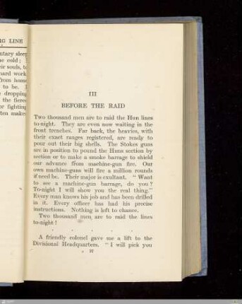 III. Before the raid