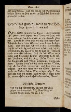 6v-8v, Gebet eines Kindes, wenn es eine Biblische Historie ...; ...