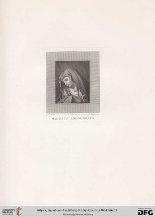La vergine Addolorata e Gesù bambino di Carlo Dolci