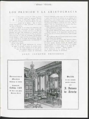 Los premios y la aristocracia