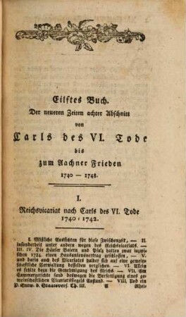 Historische Entwickelung der heutigen Staatsverfassung des Teutschen Reichs. 3, Von 1740. bis 1786.