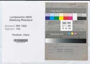 Entnazifizierung Hans Hockwin, geb. 03.02.1912 (Eichinspektor)
