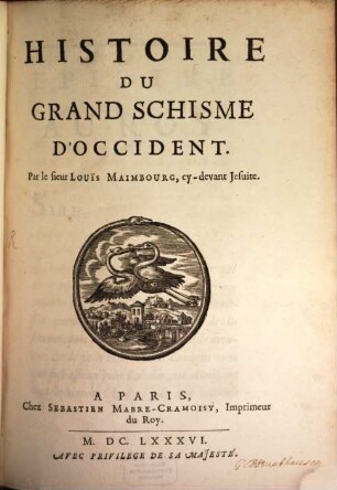 Histoire Du Grand Schisme D'Occident