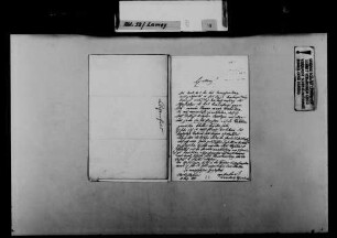 Schreiben von Franz Xaxer Lender, Sasbach, an August Lamey: Kritik an einem Artikel der Badischen Korrespondenz.