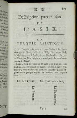 La Turquie Asiatique.