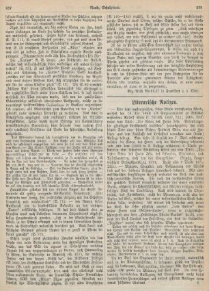 238-240 Literarische Notizen