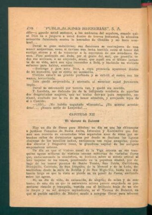 Capítulo XII - El viernes de Dolores