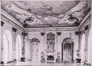 Berlin, Schloss Charlottenburg, Neuer Flügel, Speisesaal (Weißer Saal), R. 362, Zustand vor der kriegsbedingten Beschädigung.