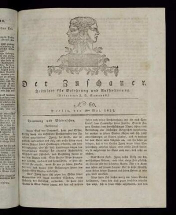 No. 60 - 18. Mai 1822