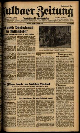 Ausgabe vom Mittwoch, den 16. Oktober 1940.