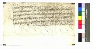 Heinrich von Buch d. J., der von seinem Schwiegervater Lucas Lugklin von Rottweil bezichtigt wurde, dass er zuvor bereits verheiratet war, und daraufhin mit Lugklin gefangengenommen wurde, schwört Urfehde.