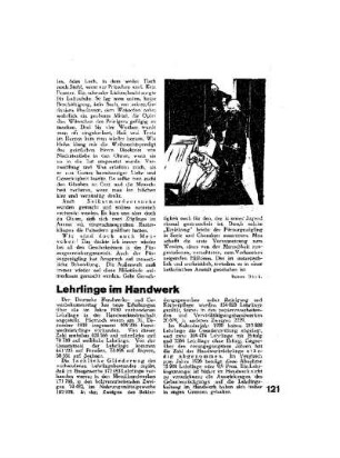 Lehrlinge im Handwerk