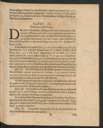 Caput III. Continens definitiones.
