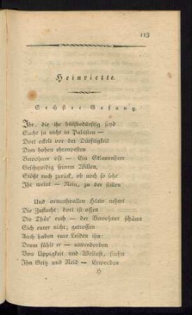 Sechster Gesang