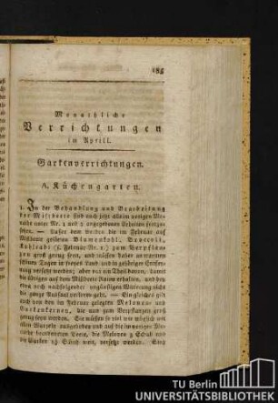 A. Küchengarten.