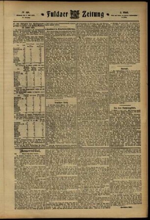 Zweite Ausgabe vom Mittwoch, den 03. Juli 1912.