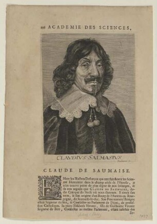 Bildnis des Claude Saumaise
