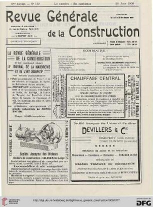 No. 112 (20 Juin 1908)