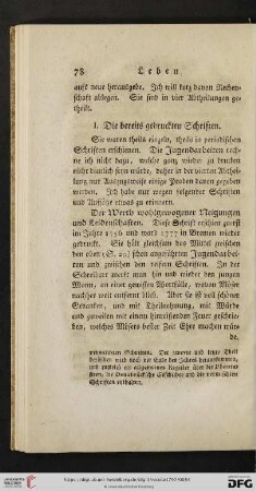 I. Die bereits gedruckten Schriften
