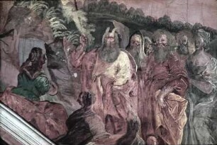 Moses schlägt Wasser aus dem Felsen