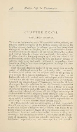 Chapter XXXVI. Ecucated natives