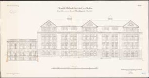 Eisenhüttenmännisches und metallurgisches Institut der Technischen Hochschule, Aachen: Aufriss 1:100